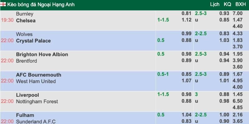 Tỷ lệ tại kèo nhà cái 5 có độ chính xác cao