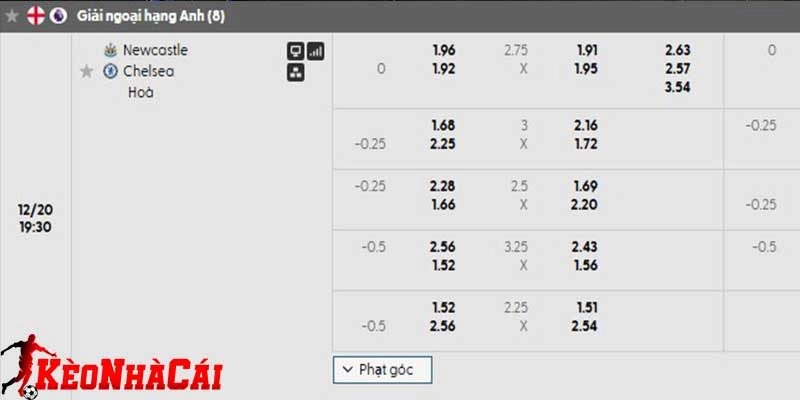 Soi kèo Newcastle vs Chelsea 19h30 ngày 20/12 - Ngoại hạng Anh